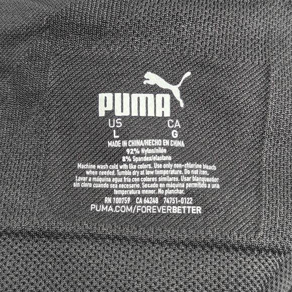 Puma Convertible Seamless Sports Bra 2 Pack Gray Black Womens Large - Picture 4 of 7